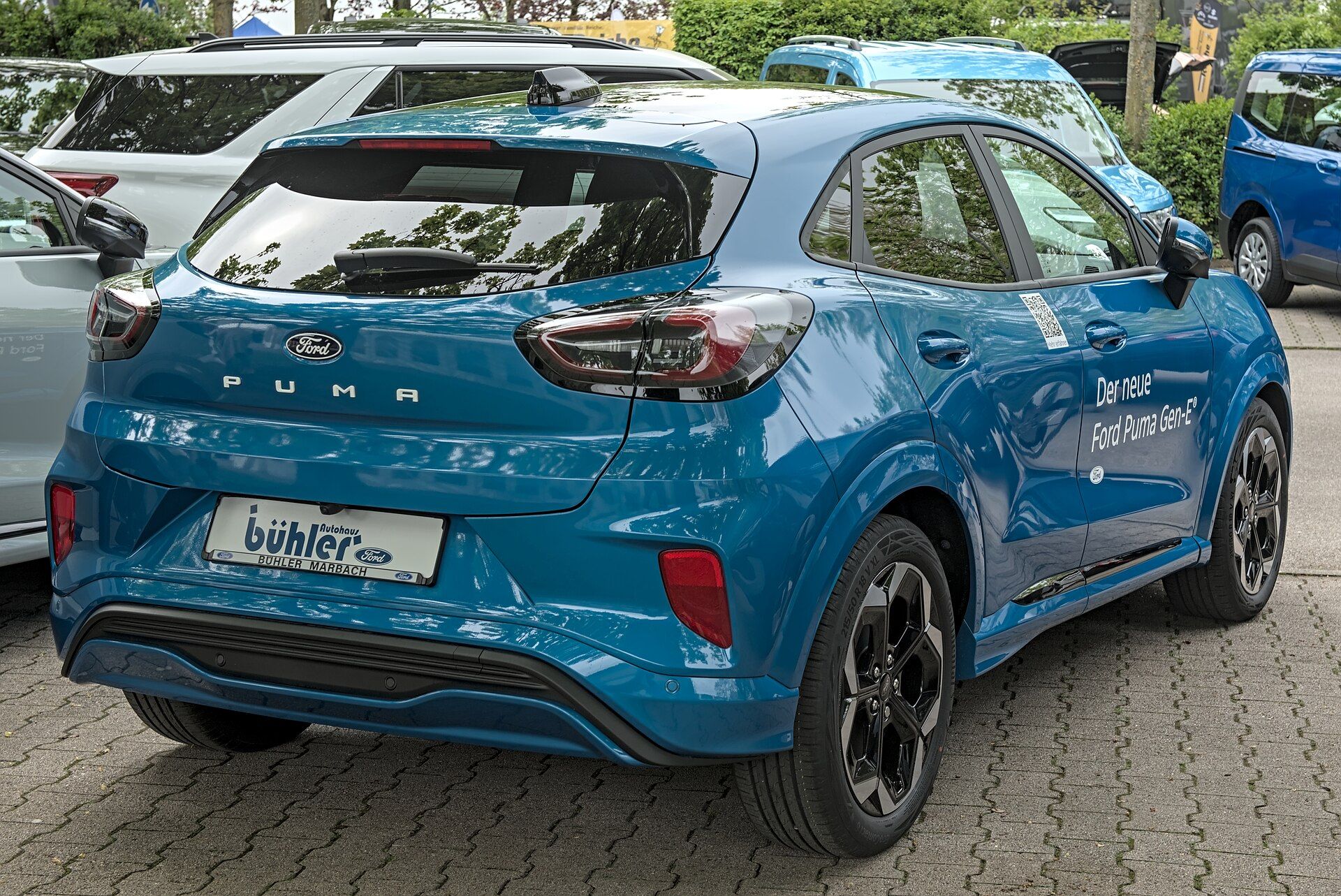 Ford Puma Gen-E, Marbach otomobil fuarı 2025'te ön çapraz görünüm