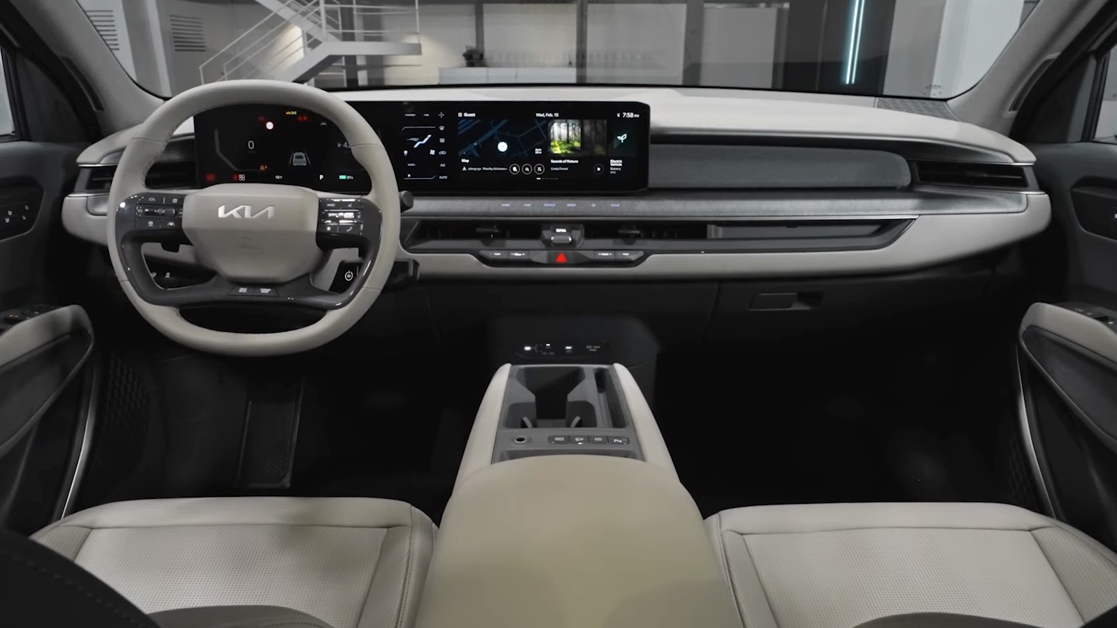 Kia EV9 iç mekân ve gösterge paneli